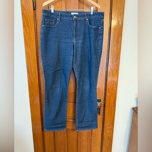 LOFT Blue curvy Straight Leg Jeans
